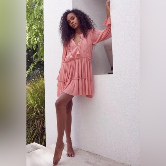 NWT MISA LOS ANGELES Azmina Dress in Pink Size Large - Picture 3 of 16